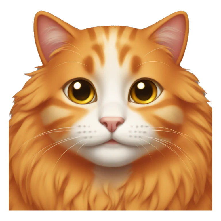 orange female cat furry sticker