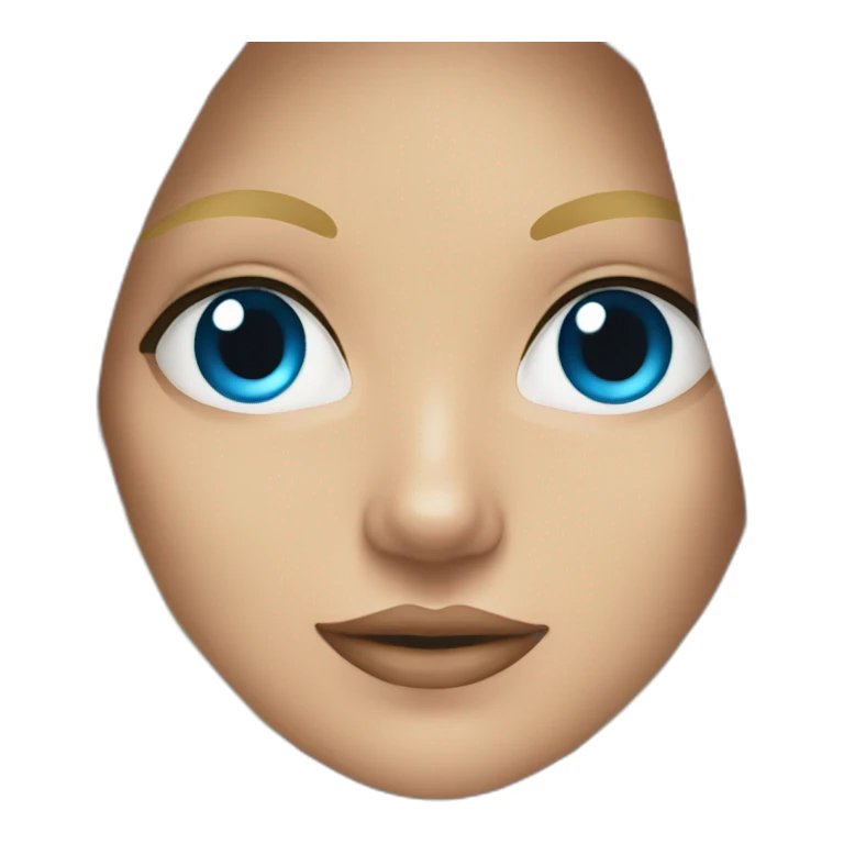 Blonde girl blue eyes wearing bikini sticker