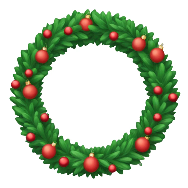 Christmas wreath sticker