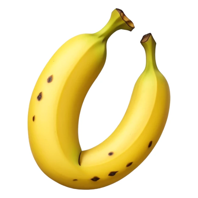 Unpeeled banana sticker