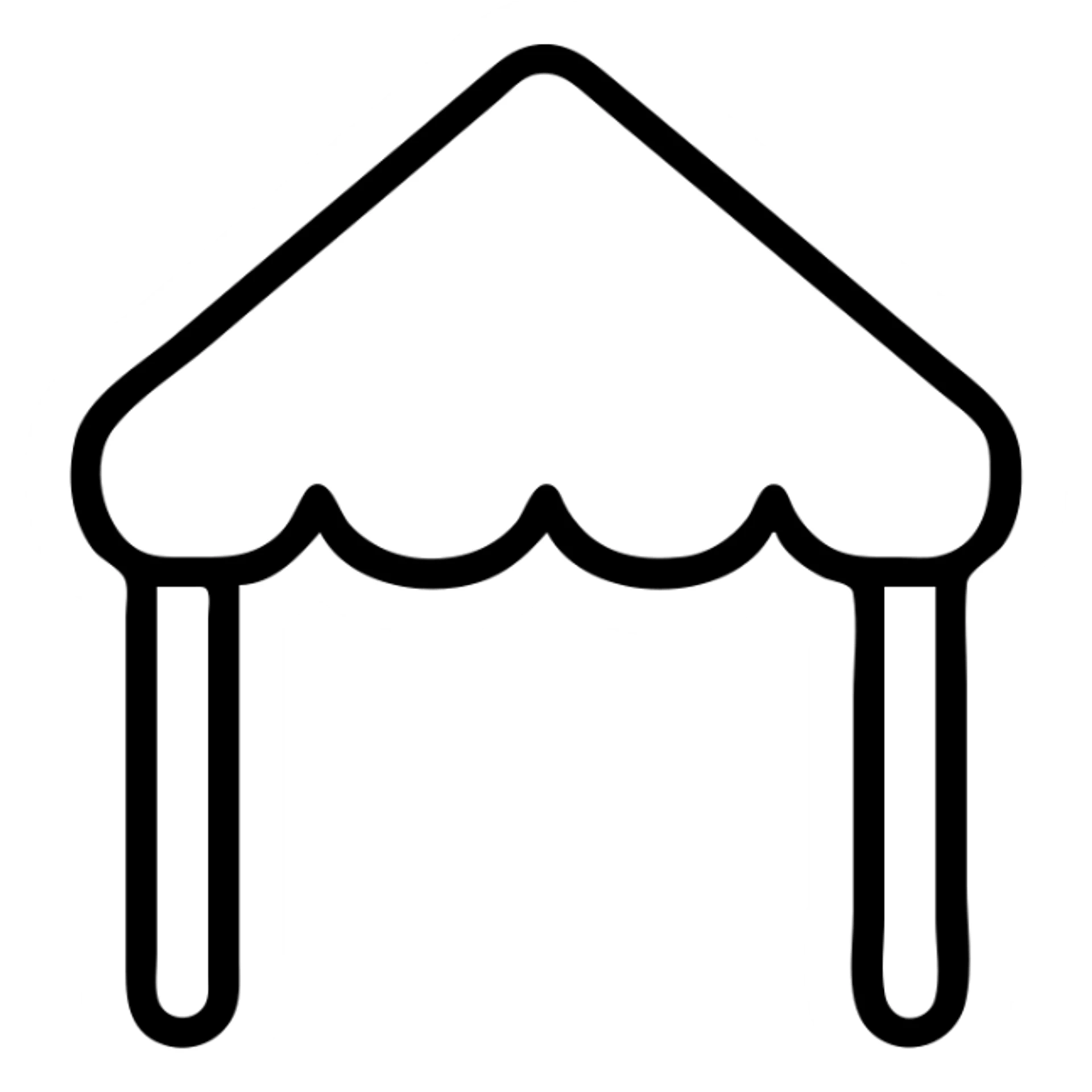 carpa playera icono contorneado negro sticker