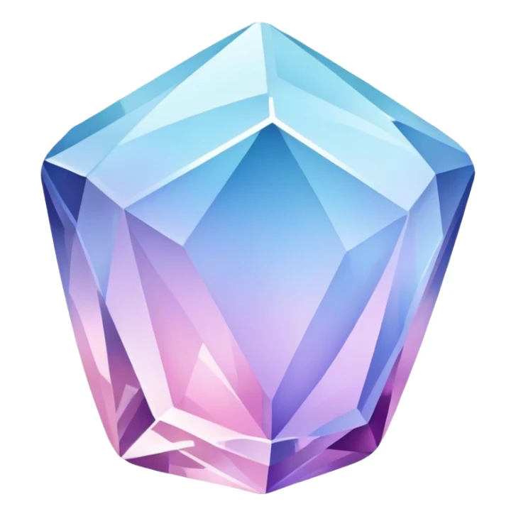 Pastel-blue-purple-pink crystal-stone sticker