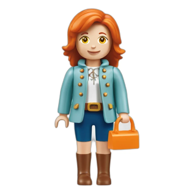 playmobil-femme-rousse-rire-citrouille sticker