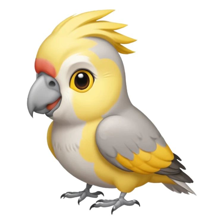 cockatiel bird in love sticker
