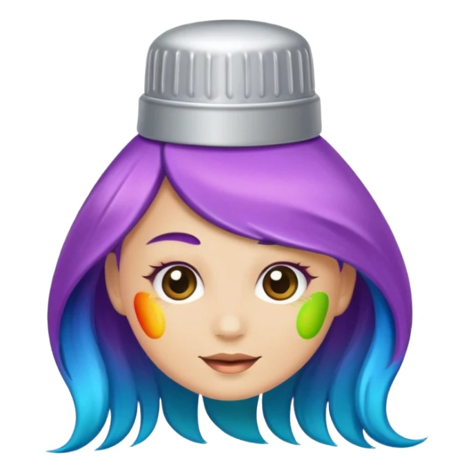 hair dye tube sticker