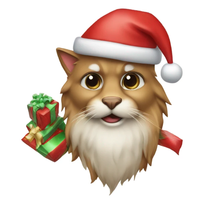 Christmas gifts, Santa Claws, Christmas decorations  sticker