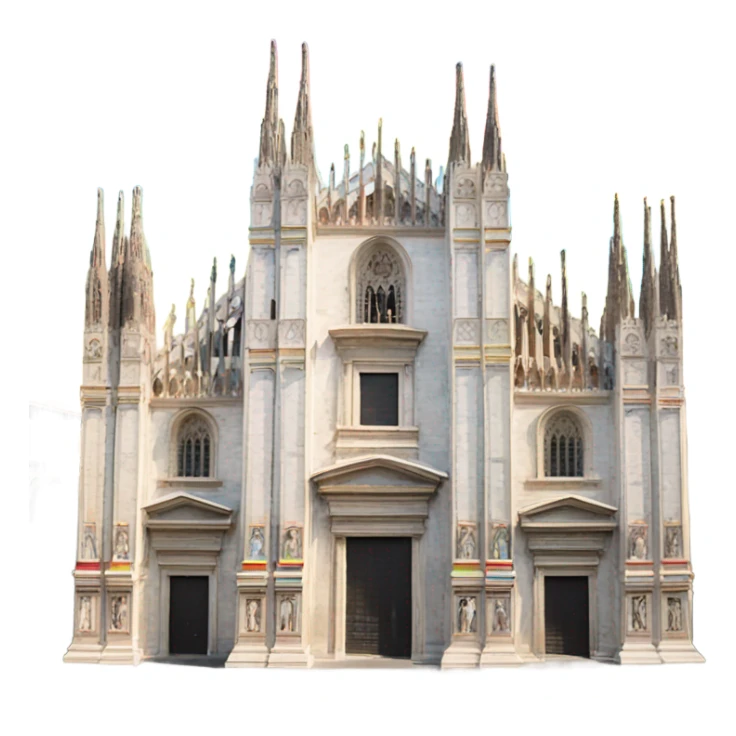 Duomo di Milano l’arcobaleno  sticker