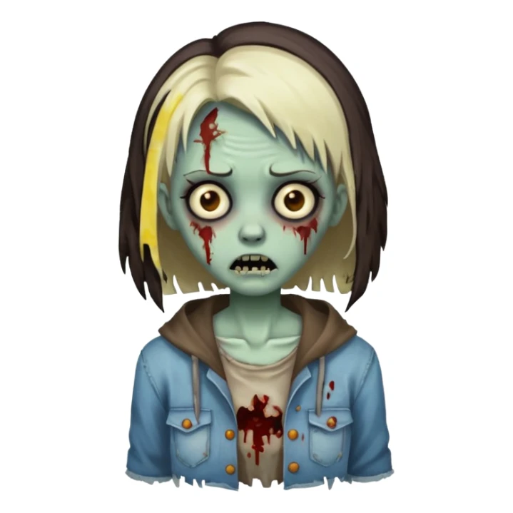 zumbi girl  sticker