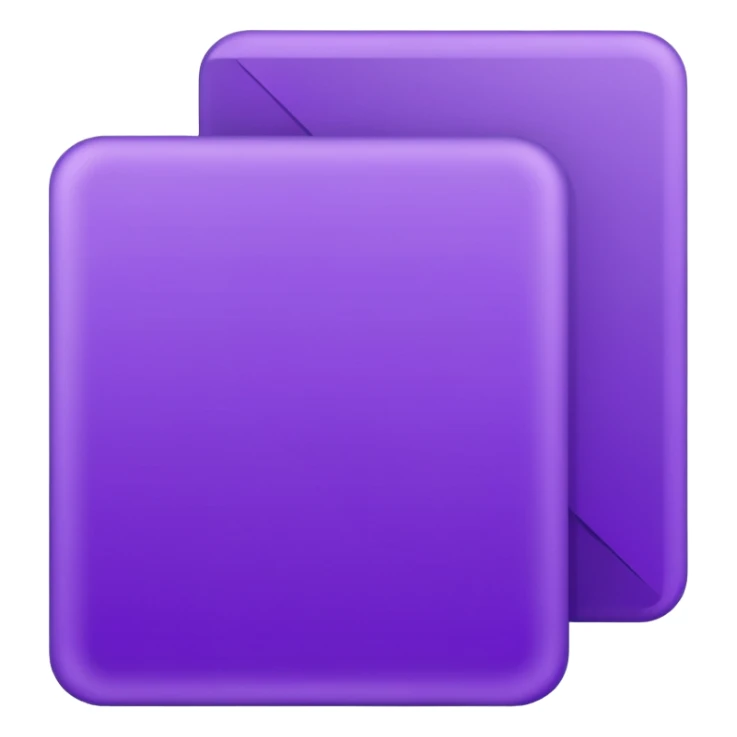 purple empty letter card Rectangle sticker