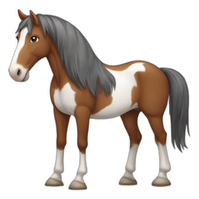 Skewbald horse sticker
