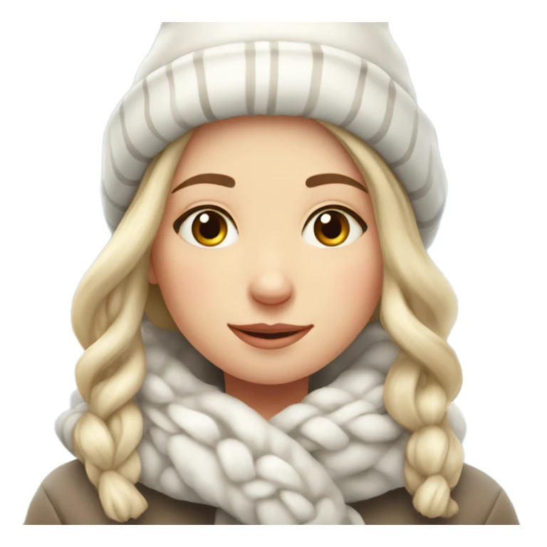 cozy beautiful finnish winter girl sticker