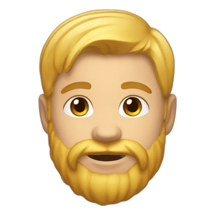 Roux musclé poils blonds sticker