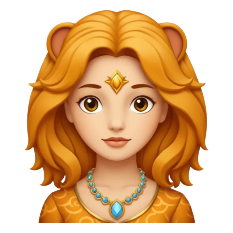 Leo woman zodiac sticker