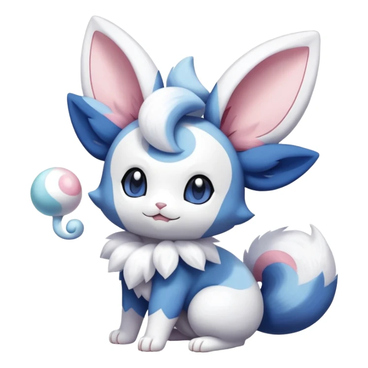 Meowstic-Sylveon-Minccino-Pokémon-Fakémon-creature sticker