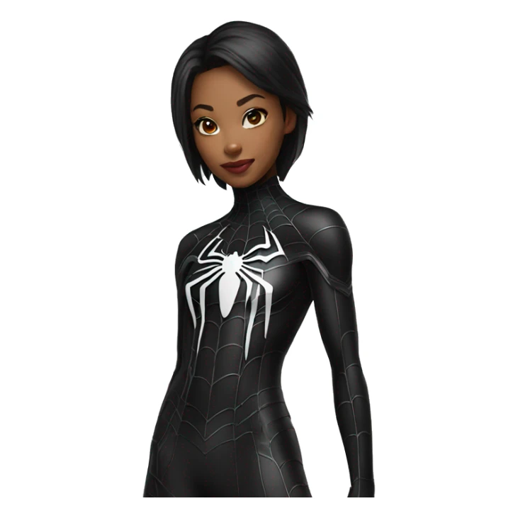 Spider man black suit girl Asia  sticker