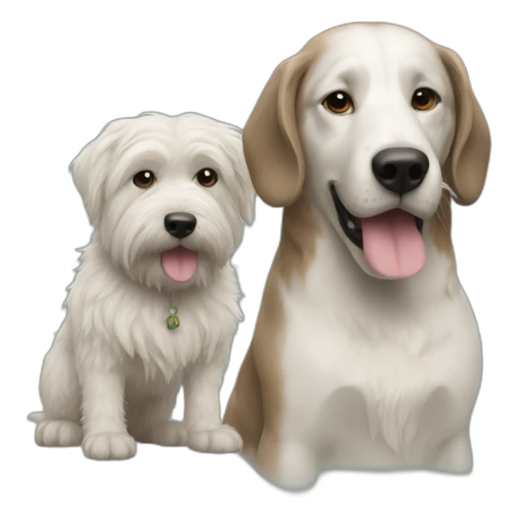 flork and dog sticker