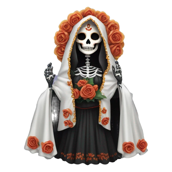 The goddess of death, santa muerta.  sticker