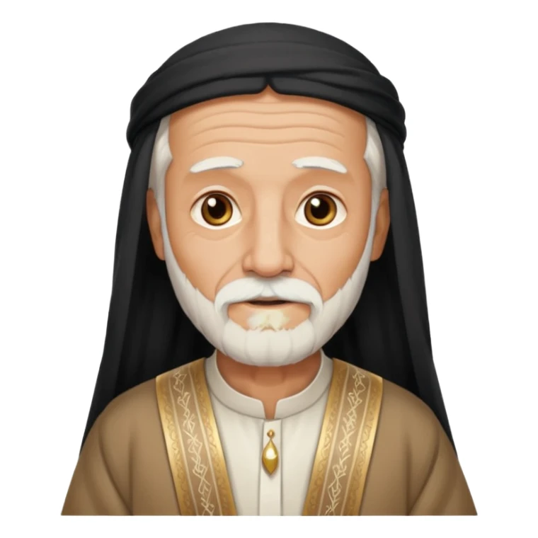 old emirates guys wearin gUAE cloths with white beared  sticker