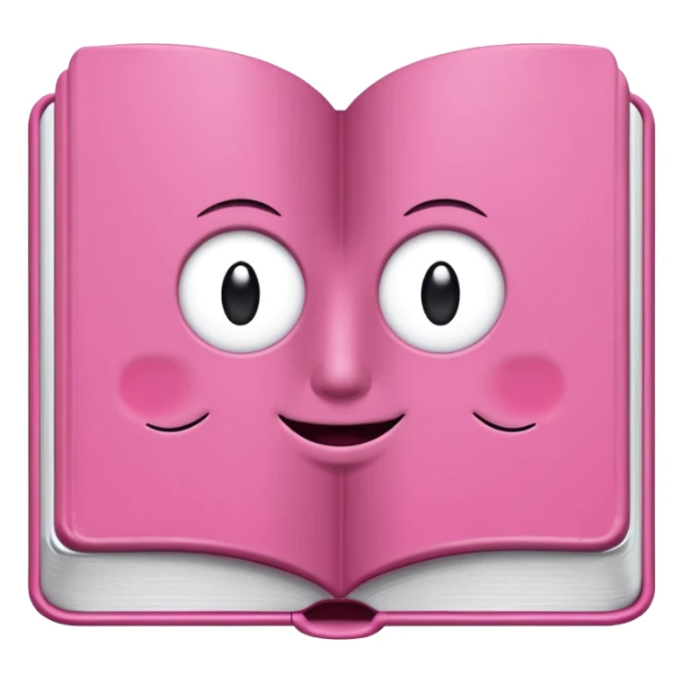 generate an ios genmoji of a pink book "IT ENDS WITH US"  sticker