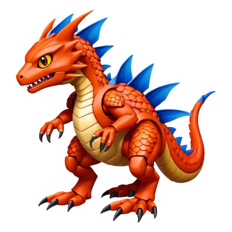 Veemon-Guilmon-Wargreymon-Protogen-Pokémon-Digimon-Fakémon-fusion-hybrid-creature sticker