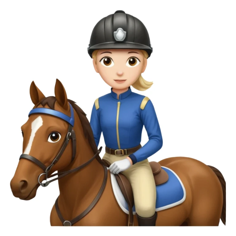  horse. jockey girl sticker