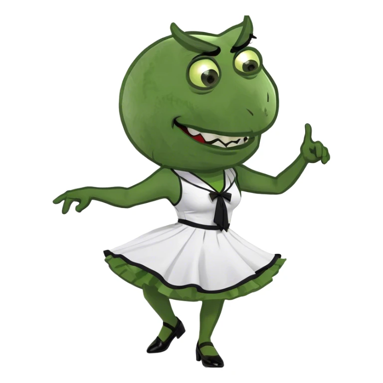 Evil female dance school teacher sticker