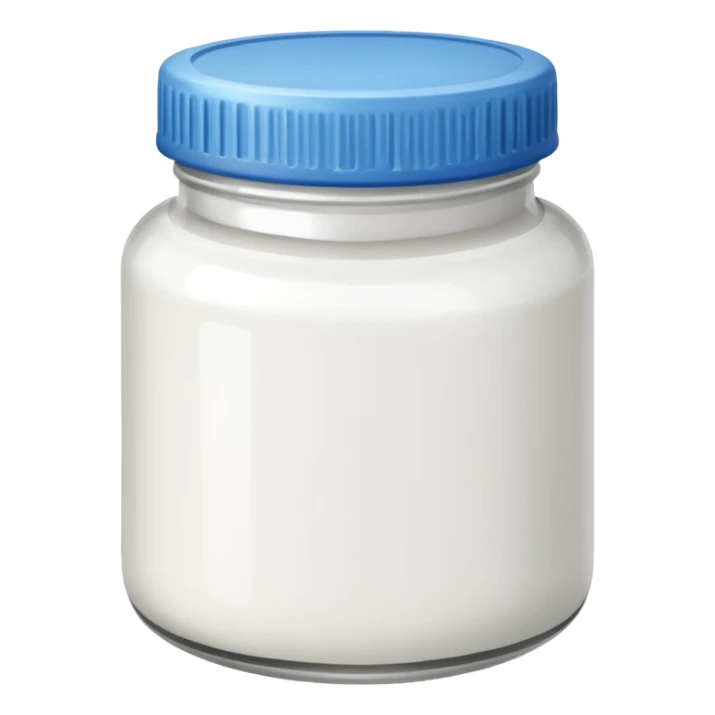 Jar of white paint sticker
