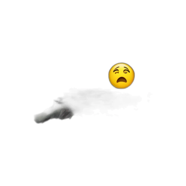 sad face in a beautiful nature sticker