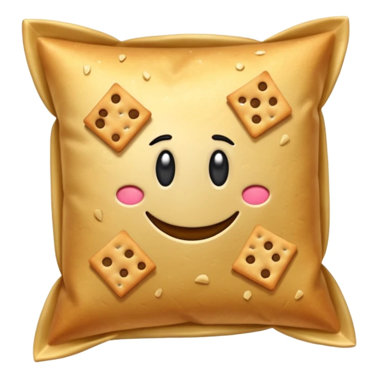 un tas de crackers aux graines bord lisse sticker