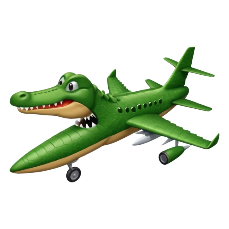 Bombordilo crocodillo with a plane body lead sticker