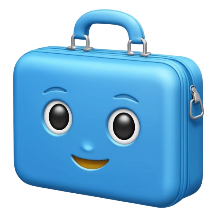 cartella azzurra senza faccia  sticker