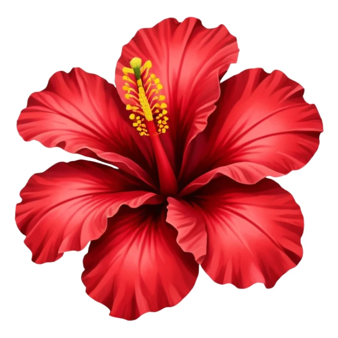 colorful hibiscus flower sticker