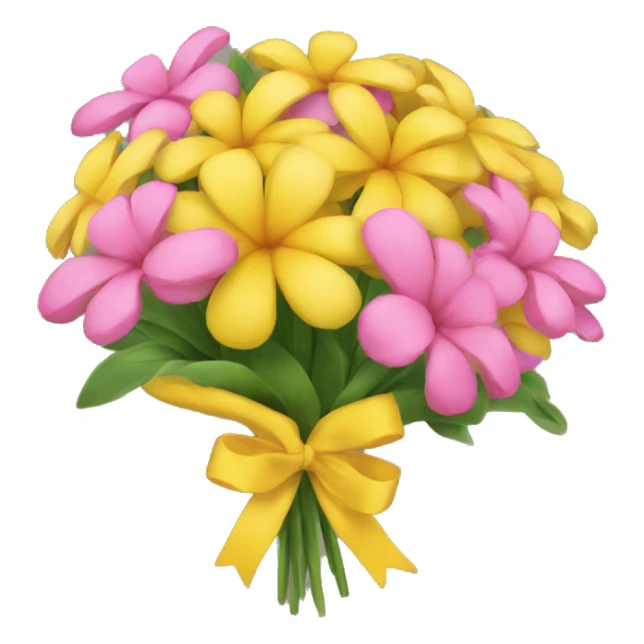 Bouquet of yellow and pink flowers sticker