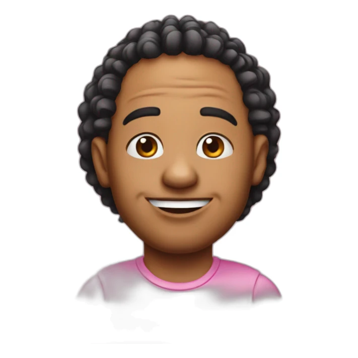 Pinky caricature sticker