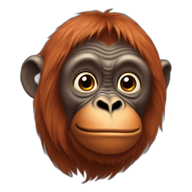 Indian orangutan sticker