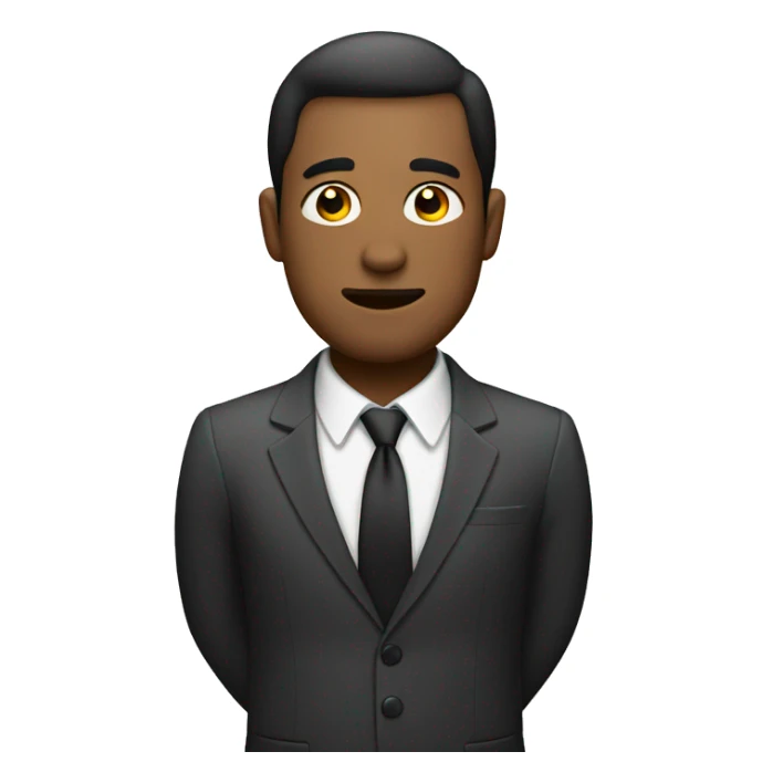 Man in suit with underwear sticker