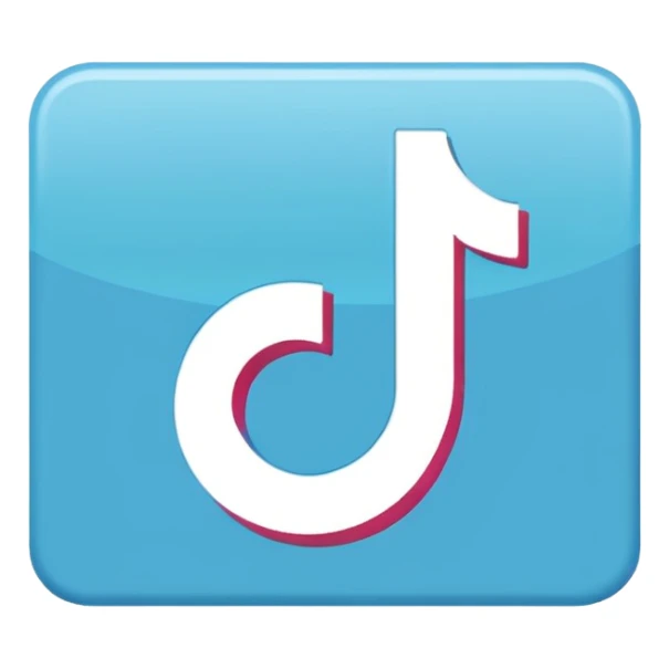 Blue sign is the right sign for TikTok sticker