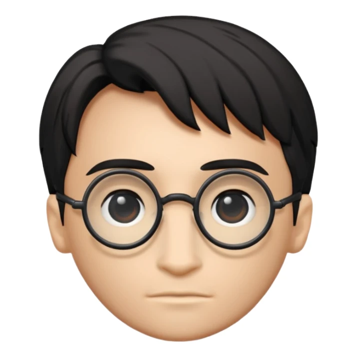 Harry Potter glasses with the scar and without the face  sticker