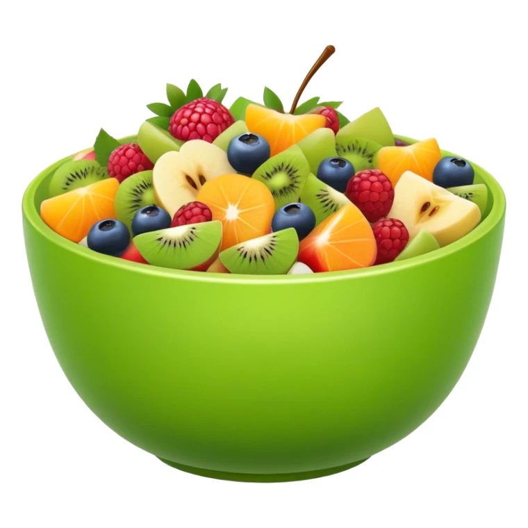 green bowl of Fruit salad sticker