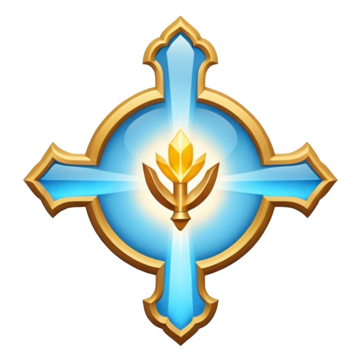 Apostle's emblem with a touch of light blue sticker