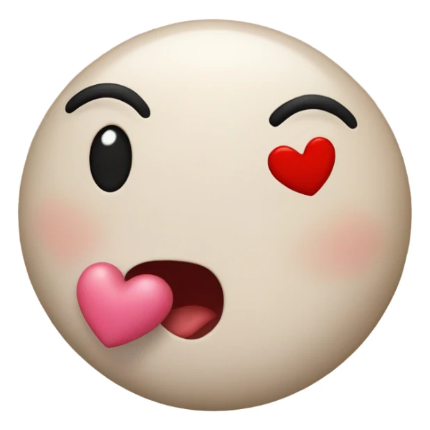 Blowing kiss emoji  sticker