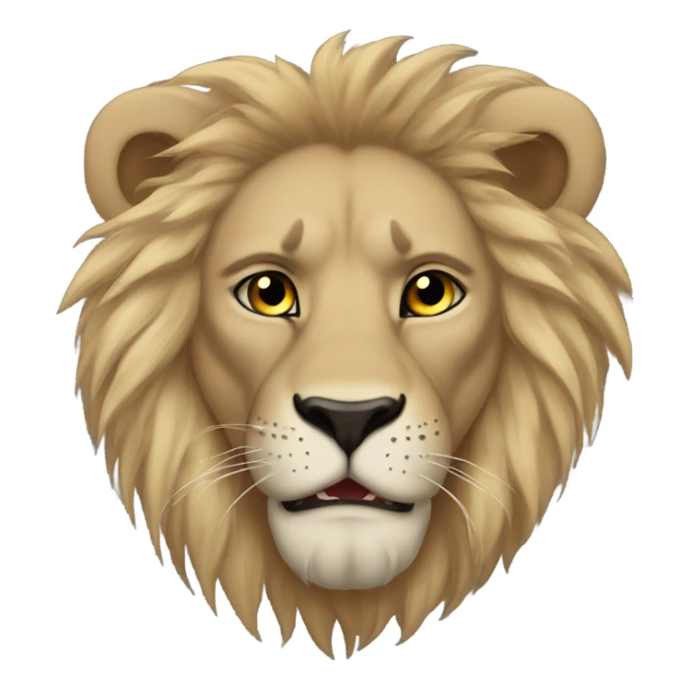 lion with scar over his eye taka sticker