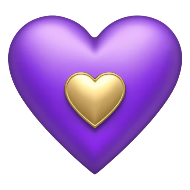 The golden Letter “t” inside a Purple Heart sticker