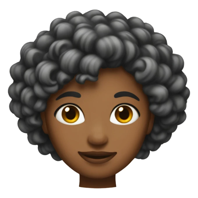Carmel skinned women with coily hair sticker
