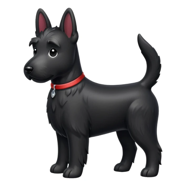 Scottie dog emoji sticker