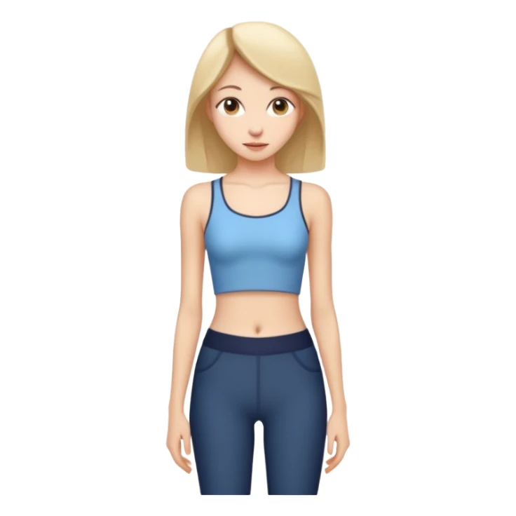 Skinny legend. Girl with Super tiny dramatic waist sticker