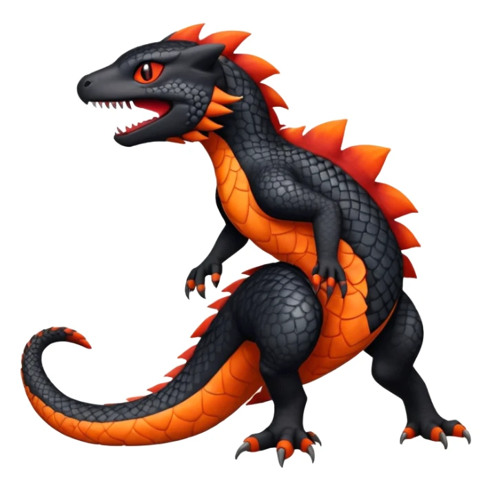 Salandit-Litten-Fakémon-hybrid-creature (full body)  sticker