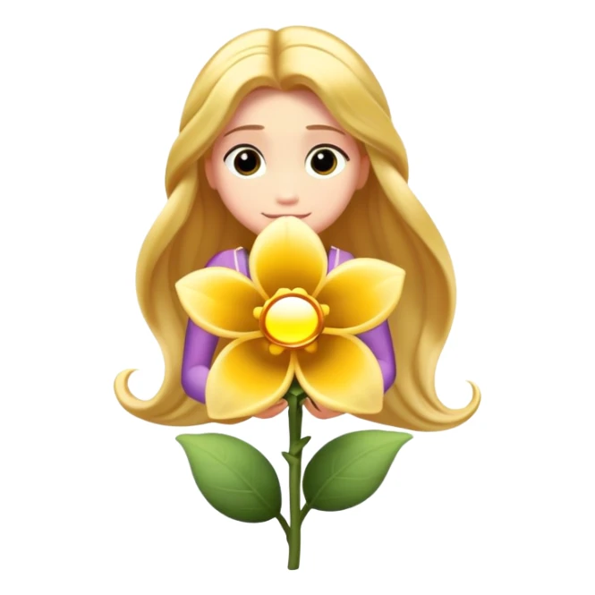 rapunzel flower from the movies sticker