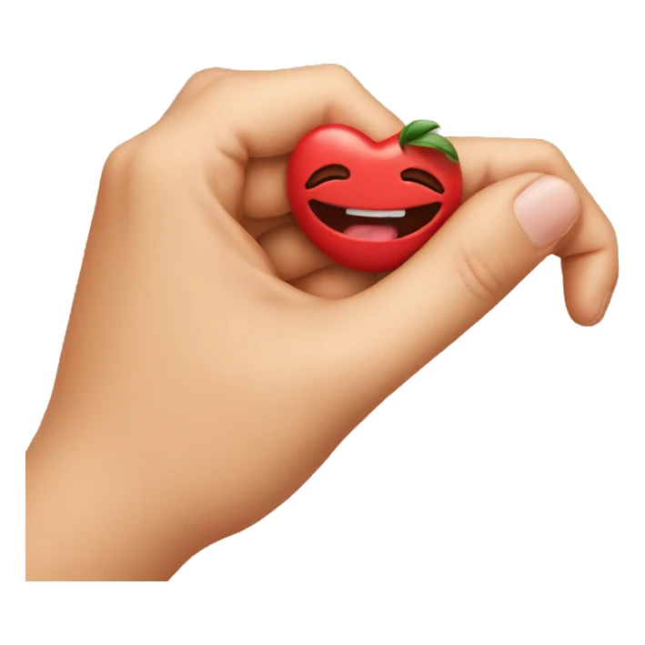 in love emoji biting its finger  sticker
