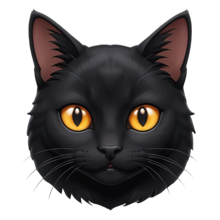 Solin wäre ein Kater mit nachtschwarzem, glänzendem Fell, kräftig gebaut und zugleich von seltener Eleganz. Sein Blick – tief und warm – scheint in die Seele zu führen, während seine Bewegung lautlos ist wie ein Schatten, der sich still an die Seite schmiegt. sticker